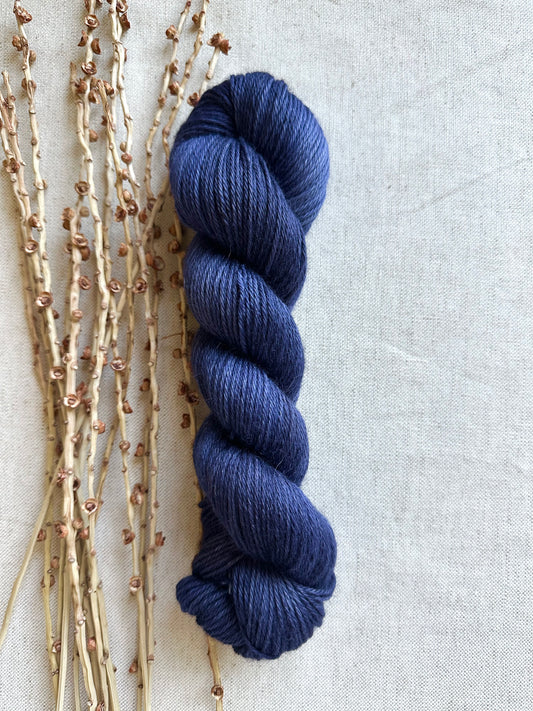 Navy Merino Baby Alpaca