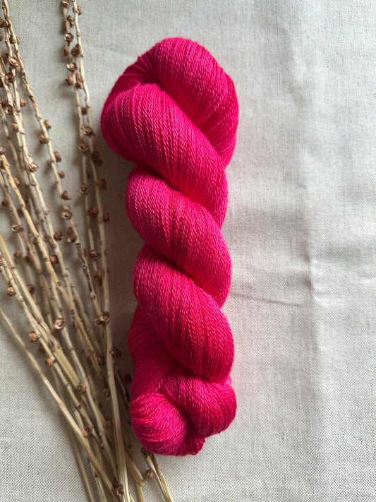 Fuchsia Merino Silk Untreated