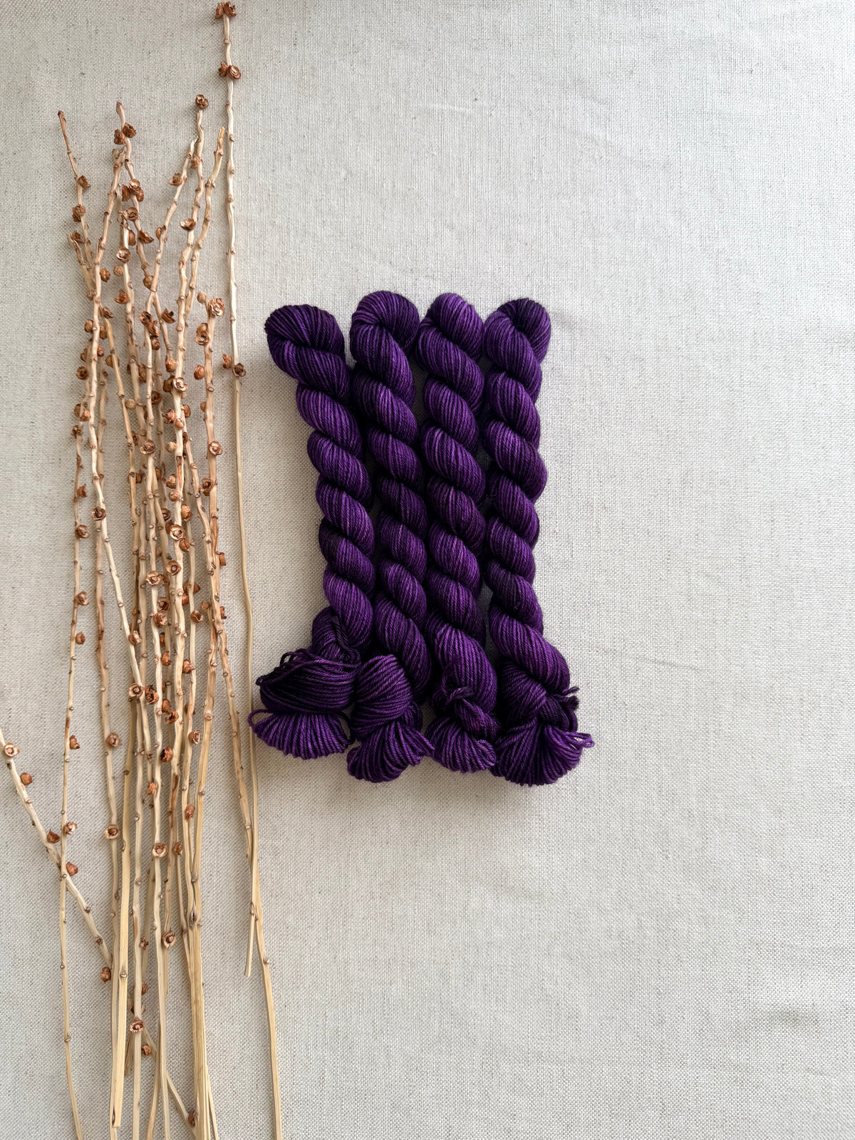 Purple - SW Wool Recycled Nylon Mini Skein