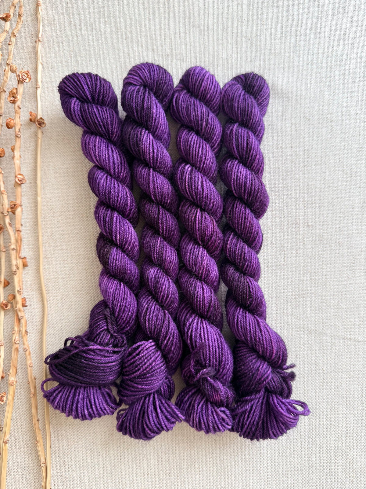 Purple - SW Wool Recycled Nylon Mini Skein