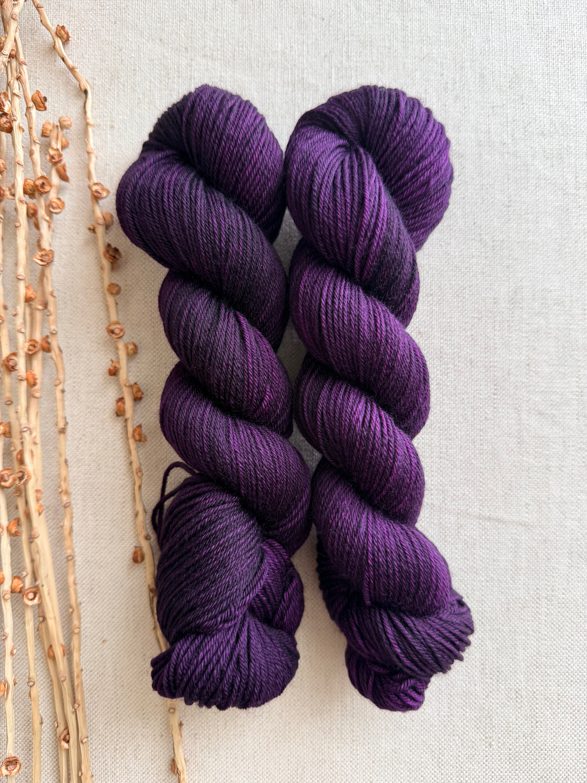 Purple SW Merino Nylon 50g Skein