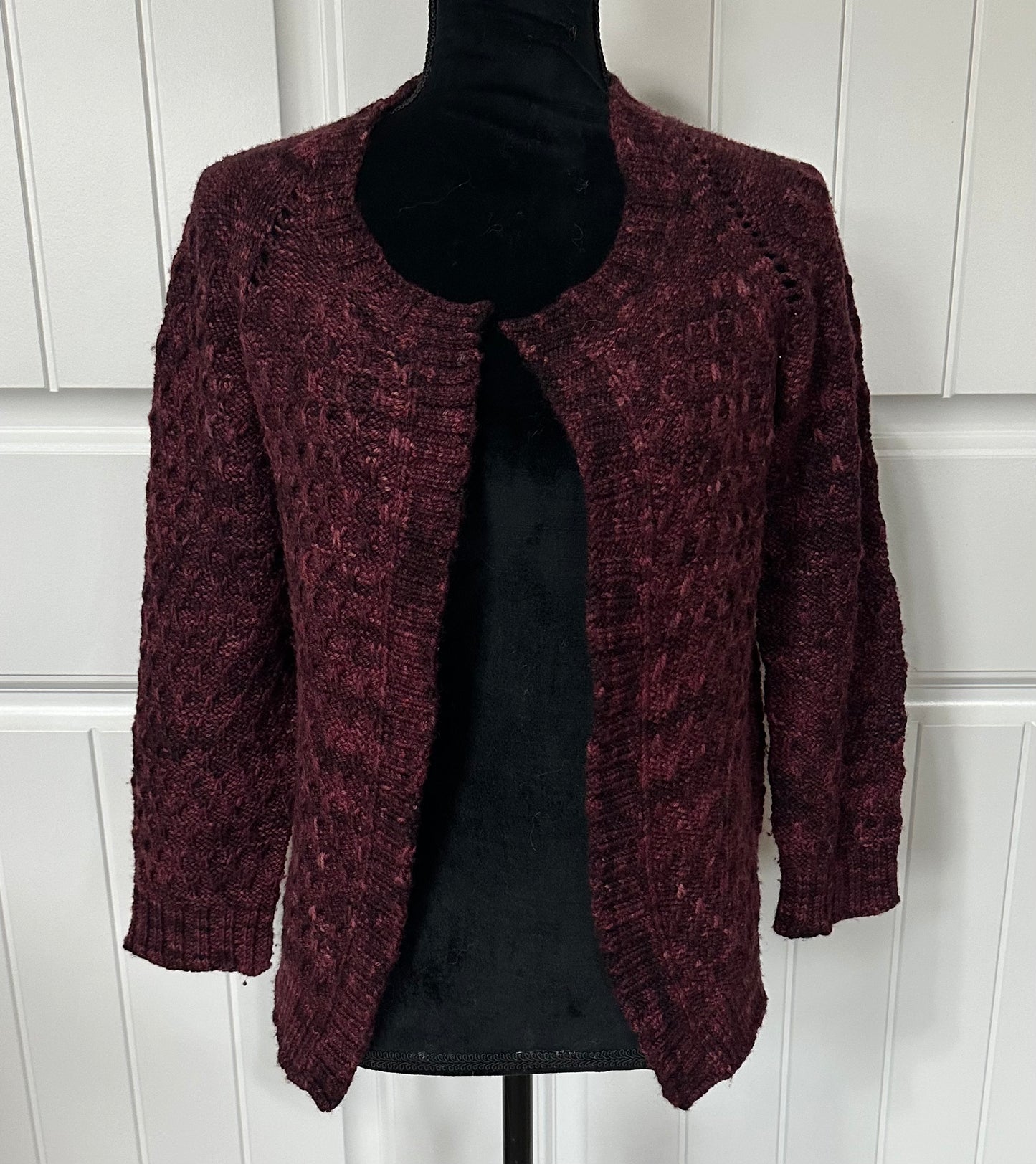 Burgundy Cardigan