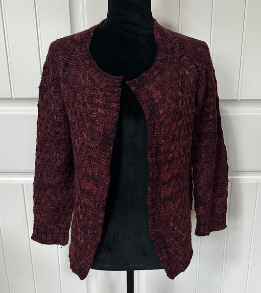 Burgundy Cardigan