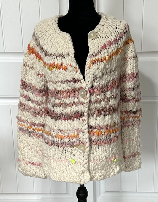 Multi-Colored Striped Cardigan
