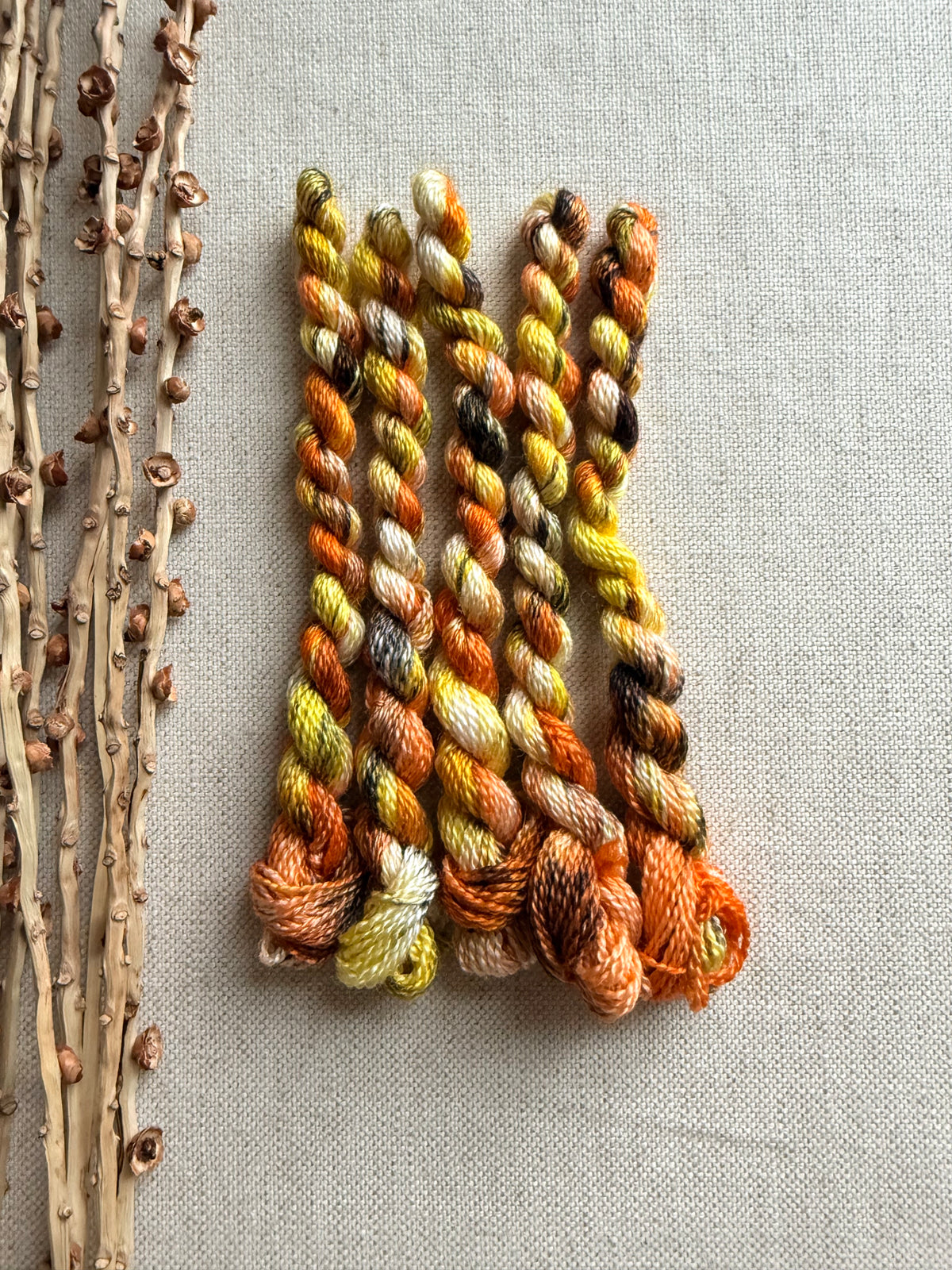 Candy Corn Crush Embroidery Thread