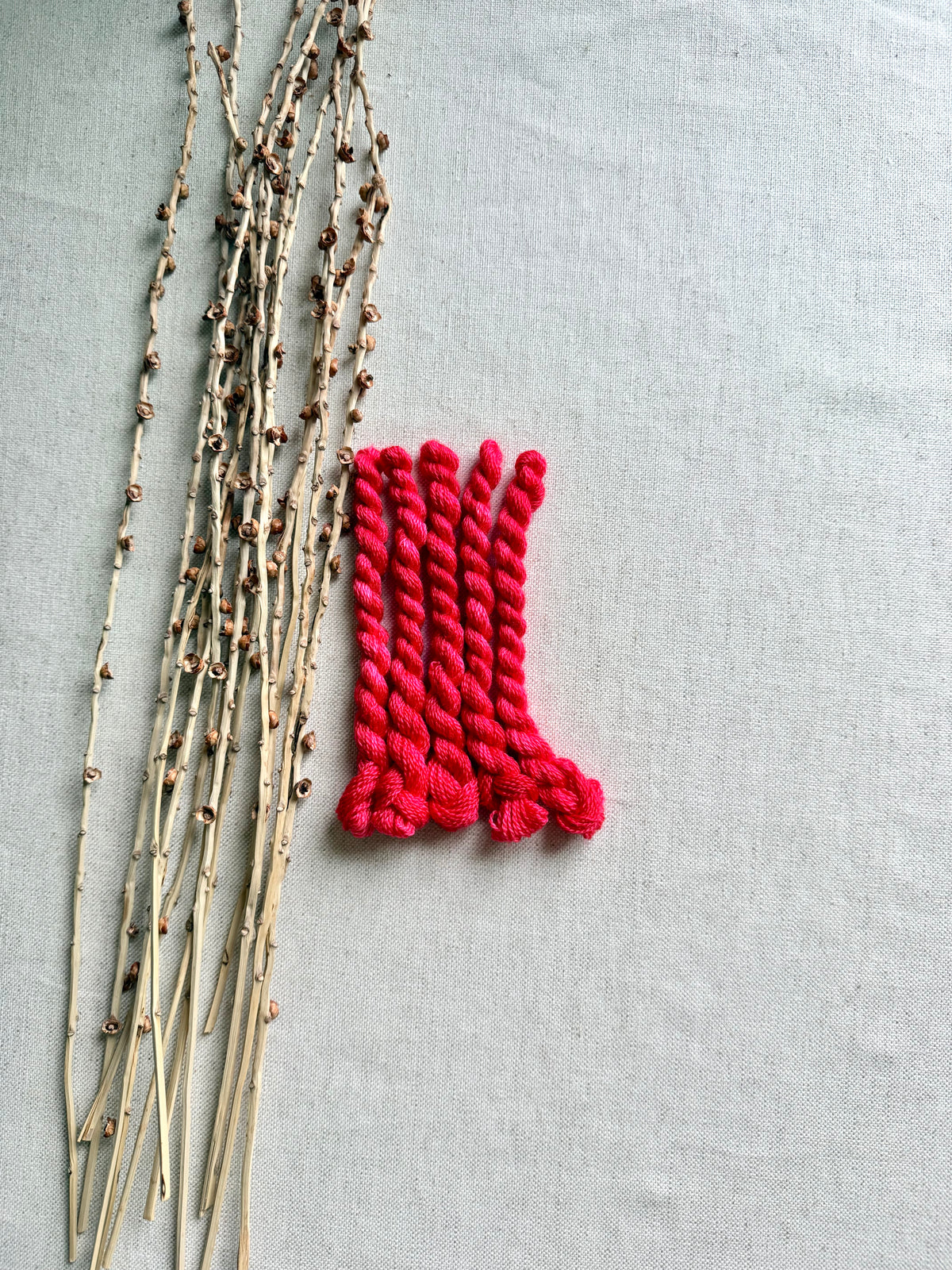 Neon Red Embroidery Thread