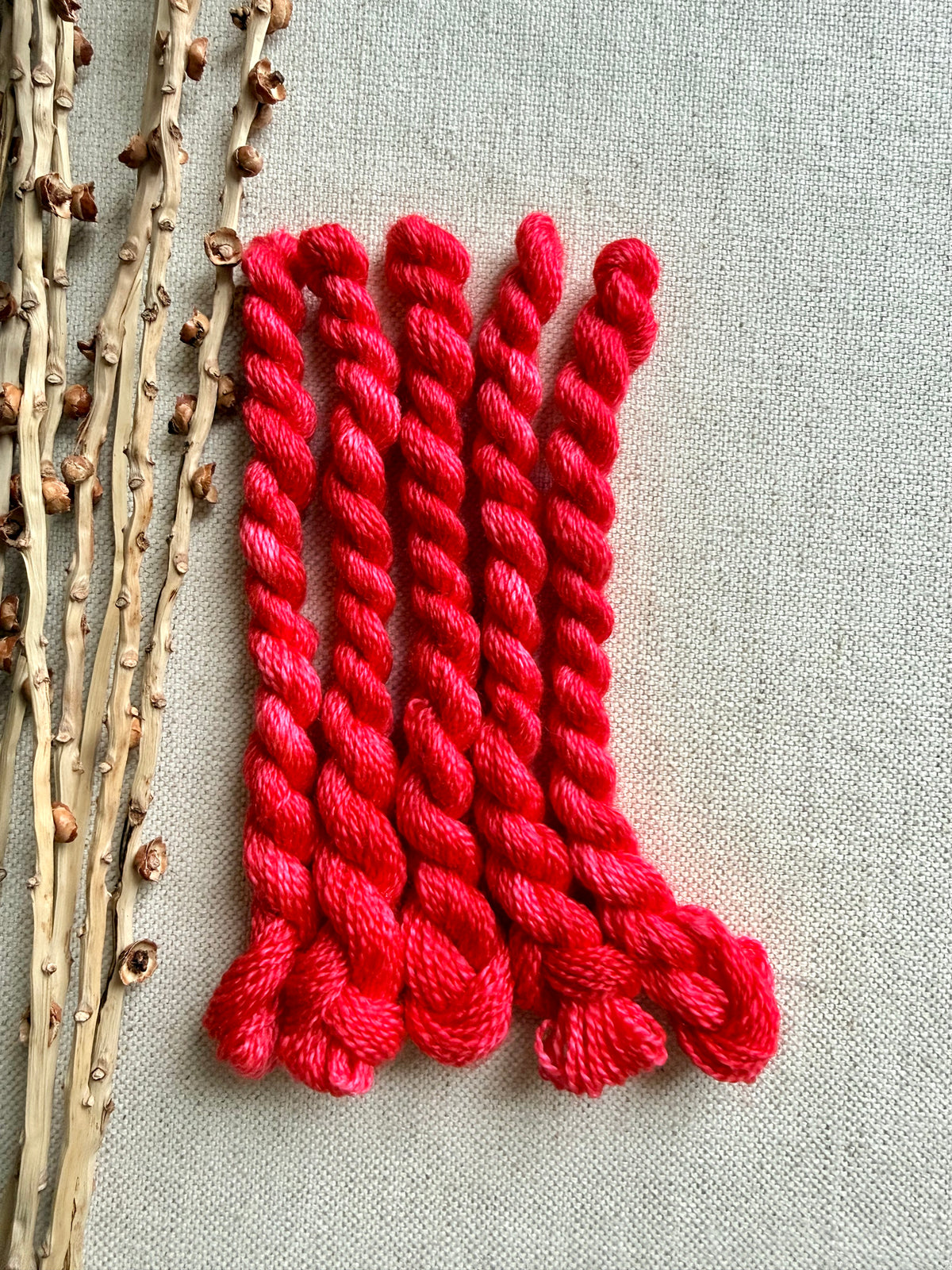 Neon Red Embroidery Thread