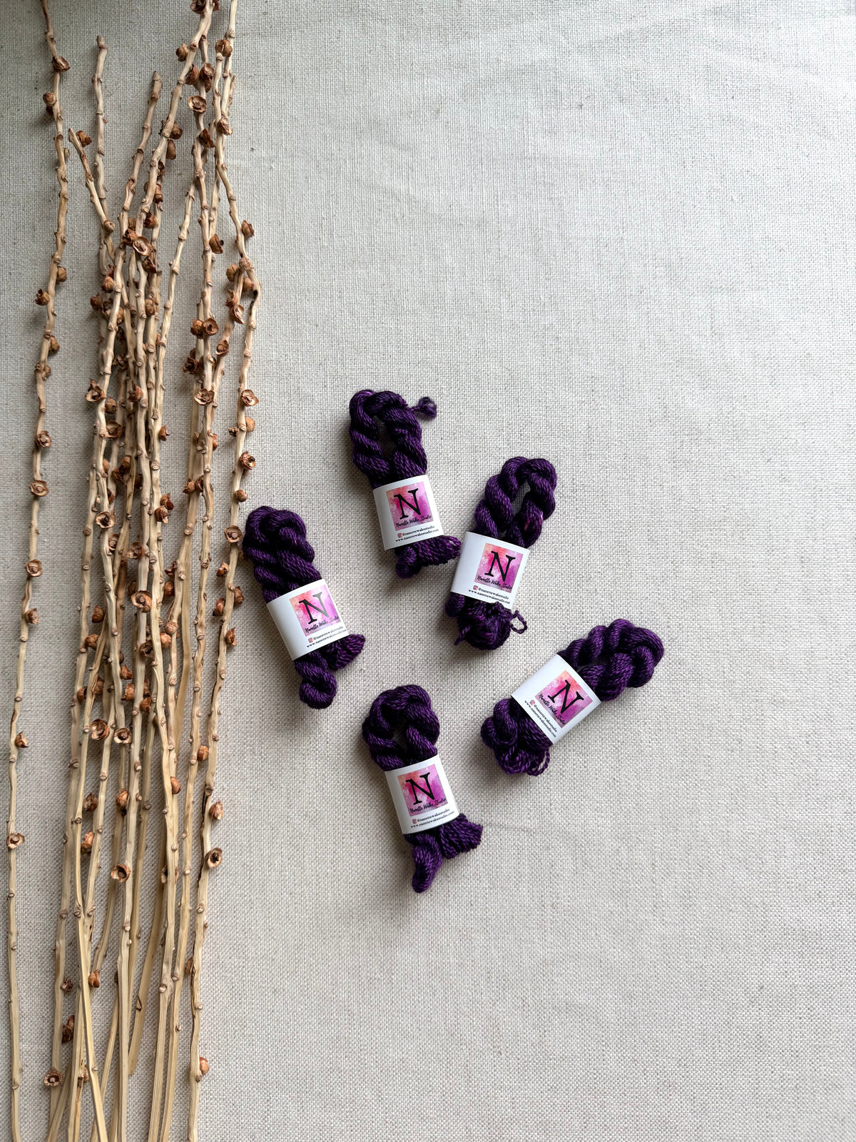 Purple Embroidery Thread