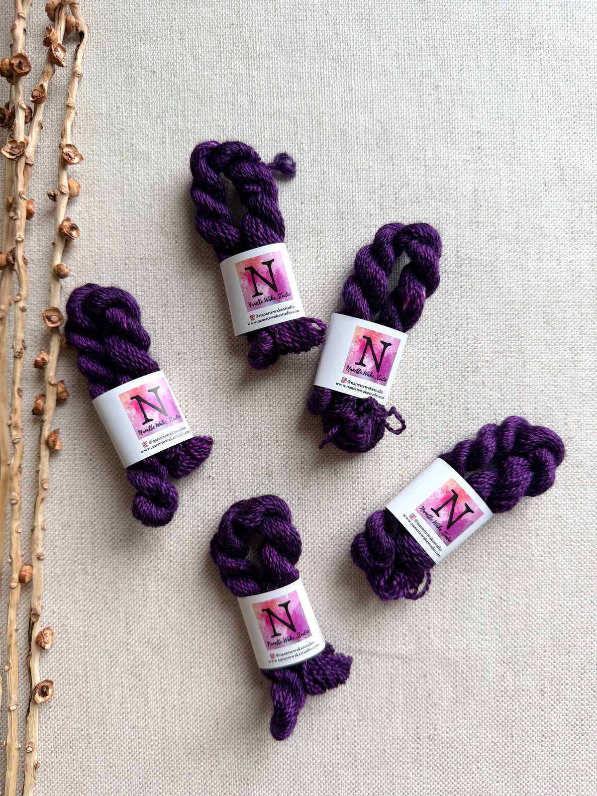 Purple Embroidery Thread