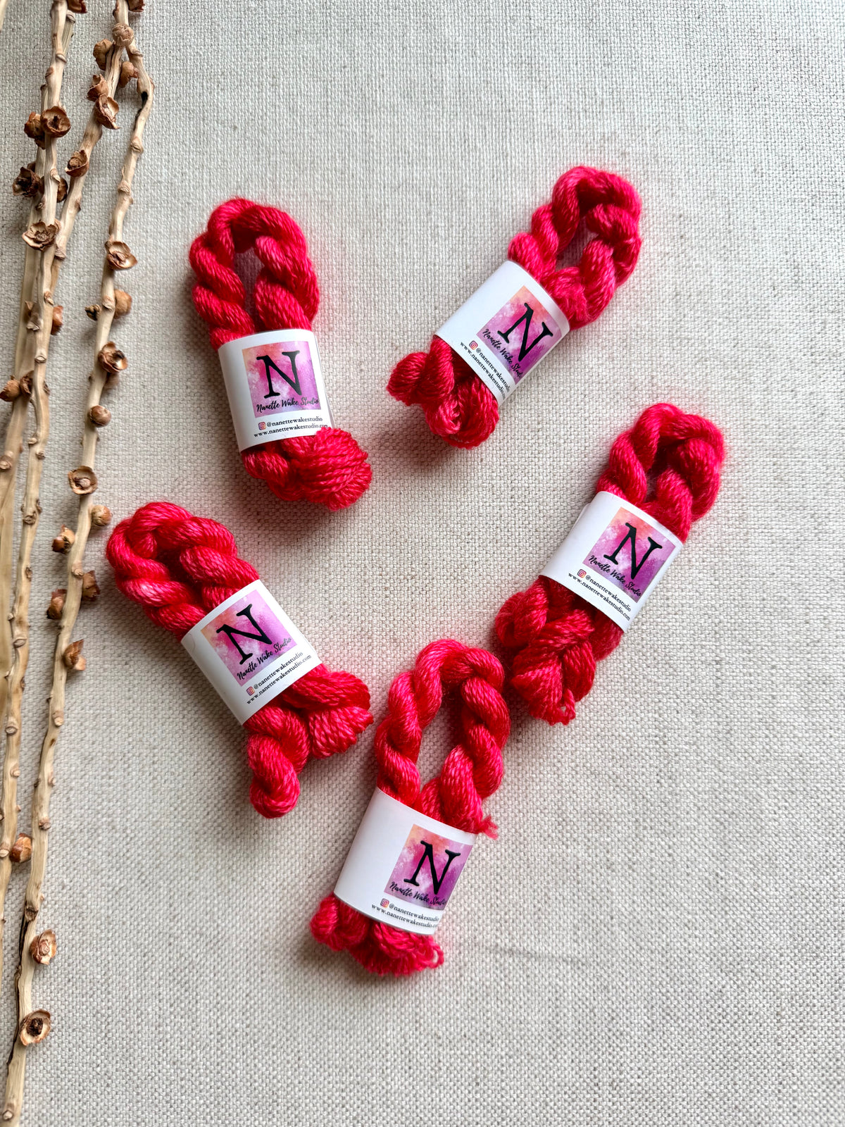 Neon Red Embroidery Thread