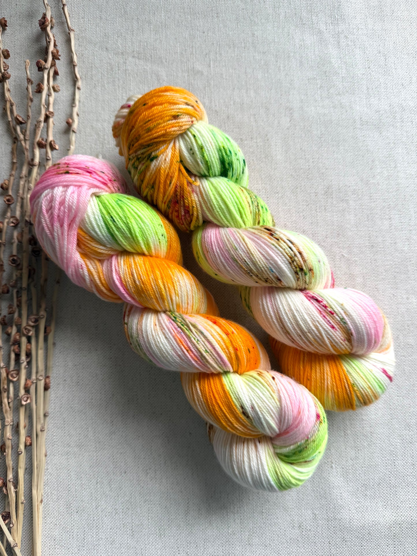 Rainbow Sherbet SW Merino Nylon Yarn