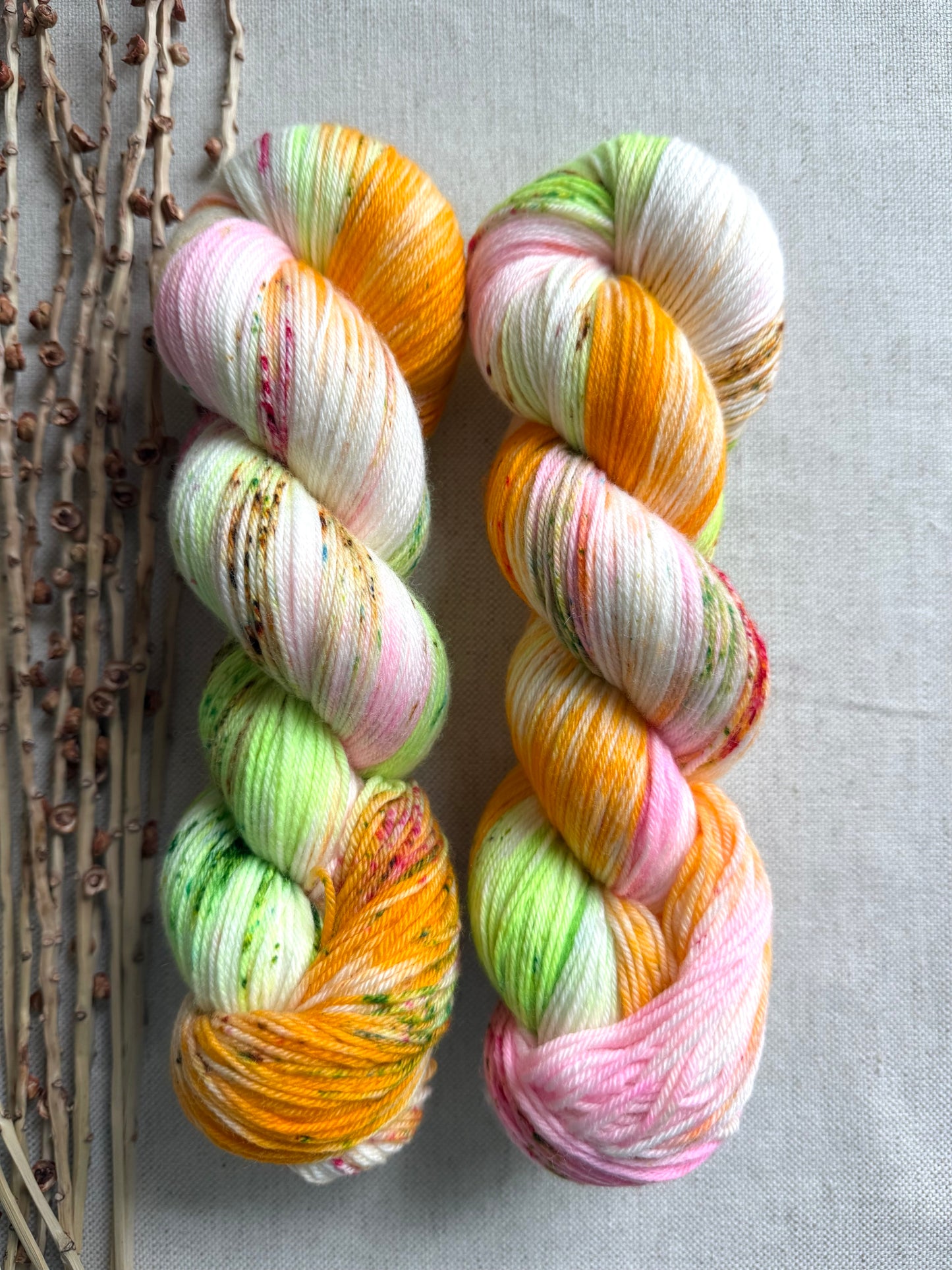 Rainbow Sherbet SW Merino Nylon Yarn