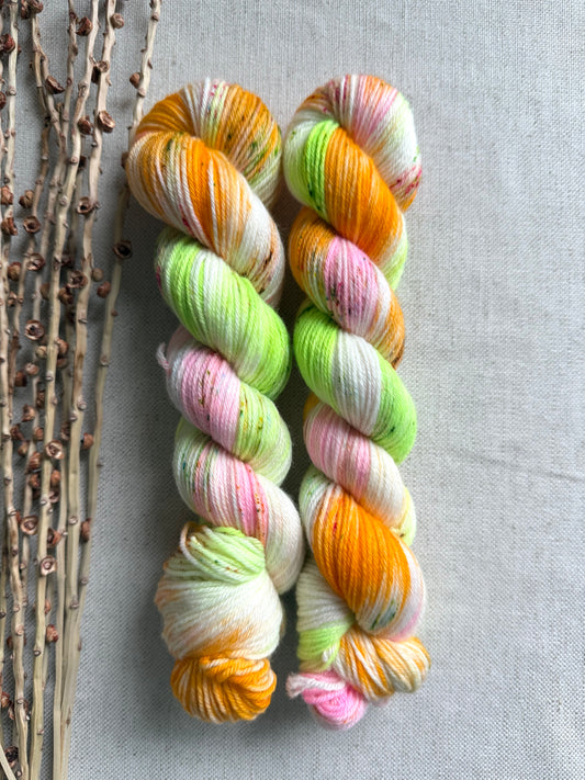 Rainbow Sherbet SW Merino Nylon 50g Skein