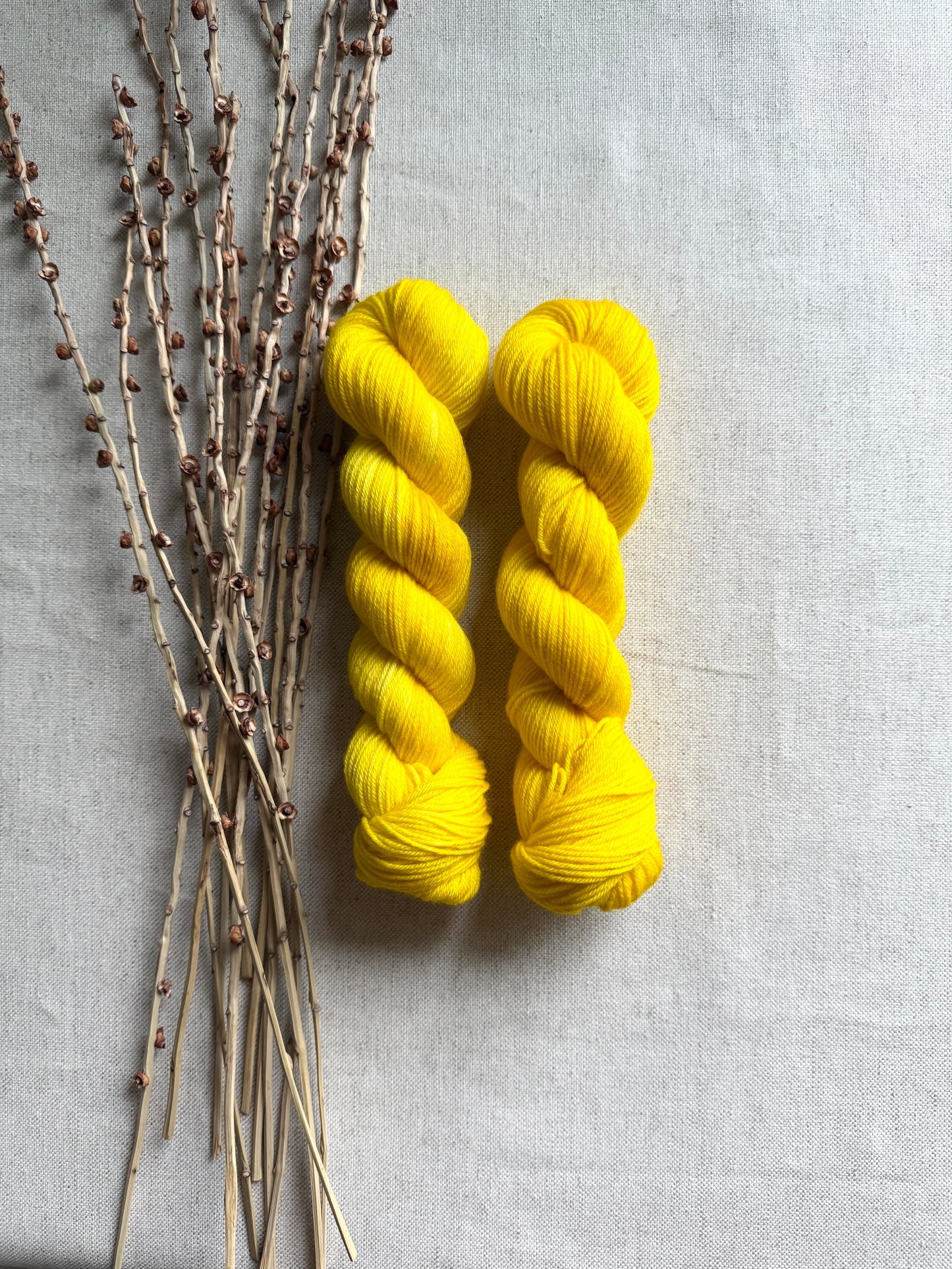 Sun Yellow Shamrock SW Merino Nylon 50g Skein