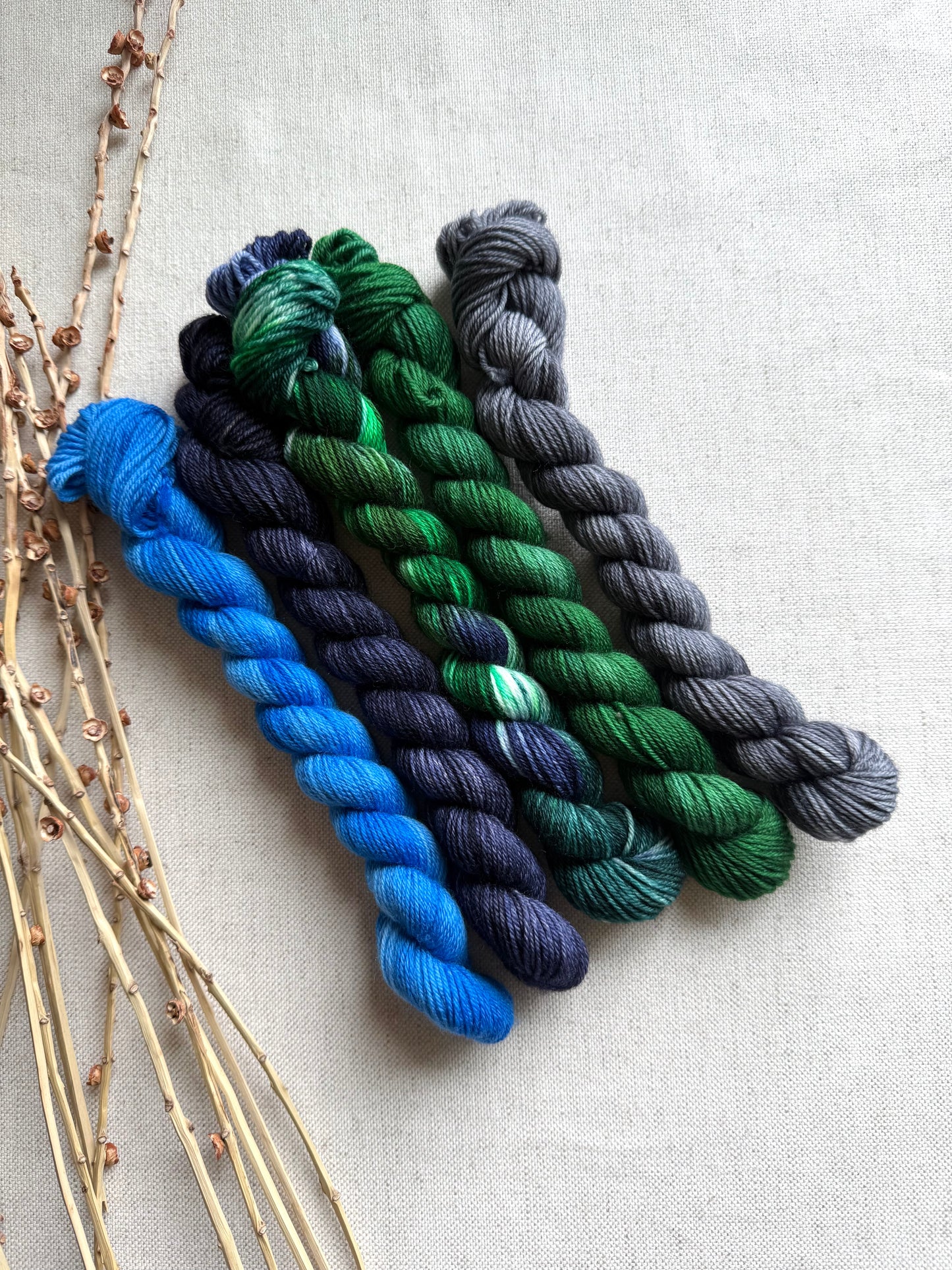 Mt. Olympus - A Washington State Colorway - SW Merino Nylon Mini Skein Set