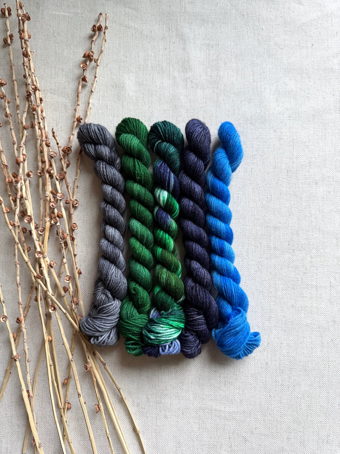Mt. Olympus - A Washington State Colorway - SW Merino Nylon Mini Skein Set