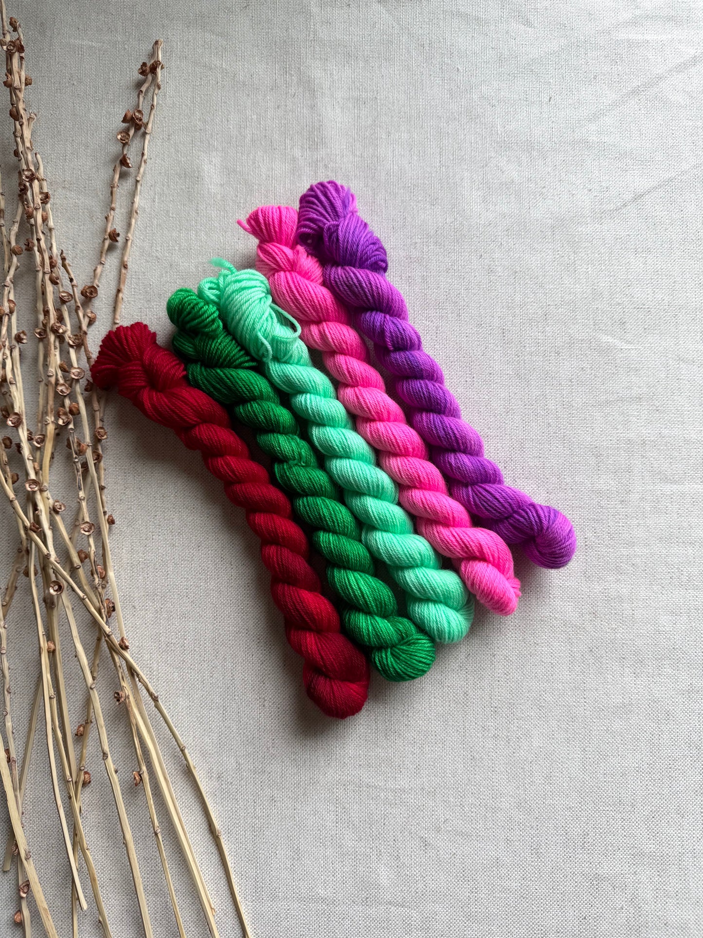 Candyland - SW Merino Nylon Mini Skein Set