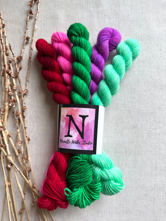 Candyland - SW Merino Nylon Mini Skein Set