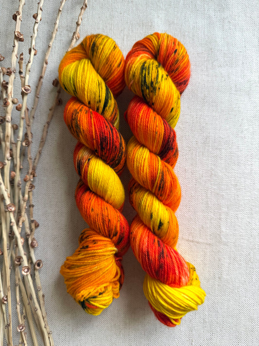 Candy Corn Crush 50g SW Merino Nylon Yarn