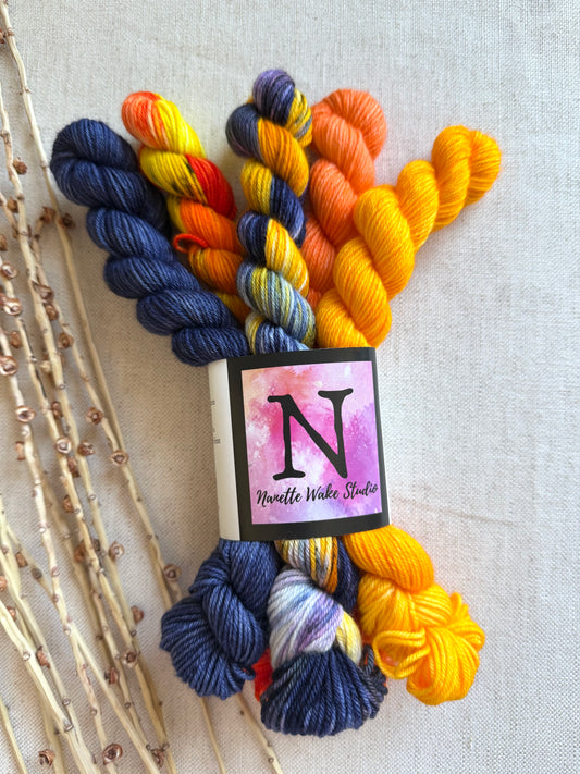 Moonlight - SW Merino Nylon Mini Skein Set