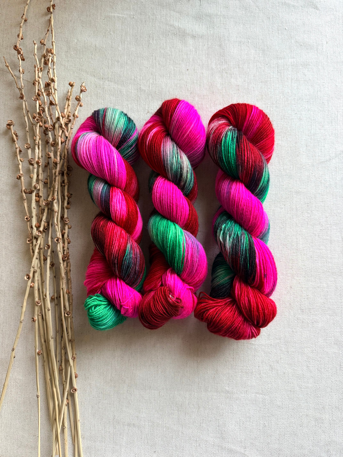 Candy Cane Christmas - SW Wool Recycled Nylon 100g