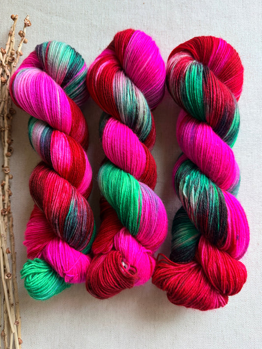 Candy Cane Christmas - SW Wool Recycled Nylon 100g