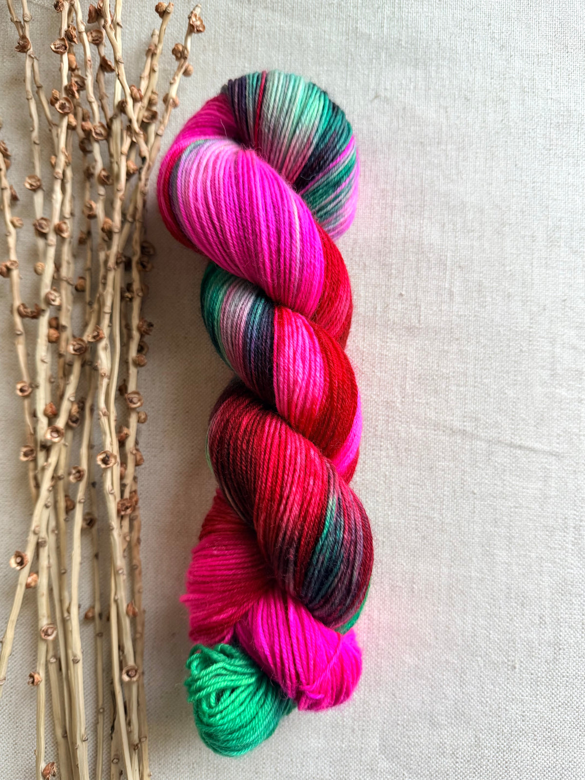 Candy Cane Christmas - SW Wool Recycled Nylon 100g