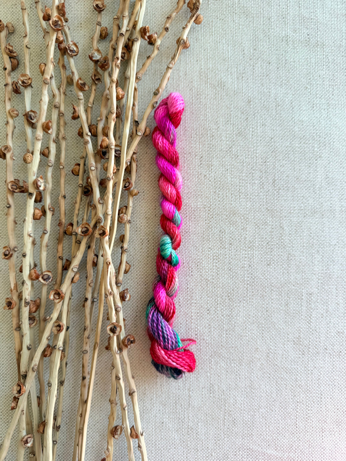 Candy Cane Christmas Embroidery Thread