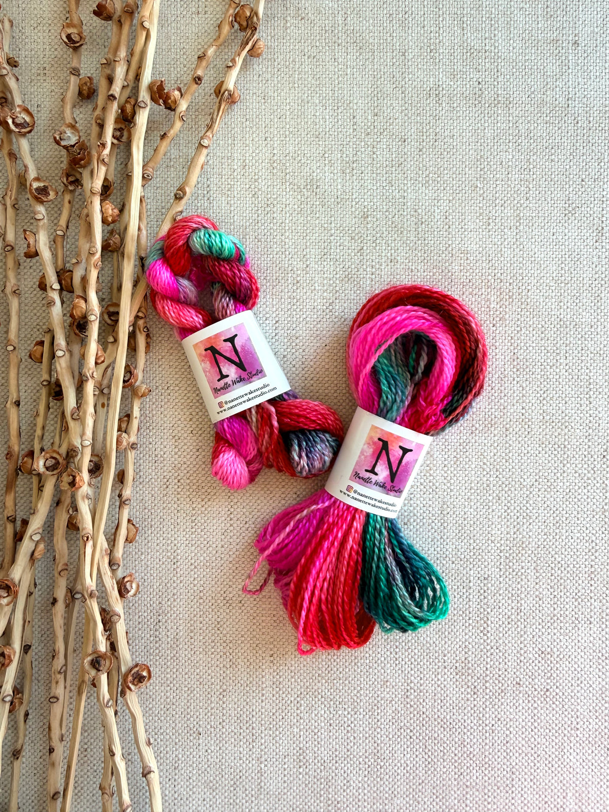 Candy Cane Christmas Embroidery Thread