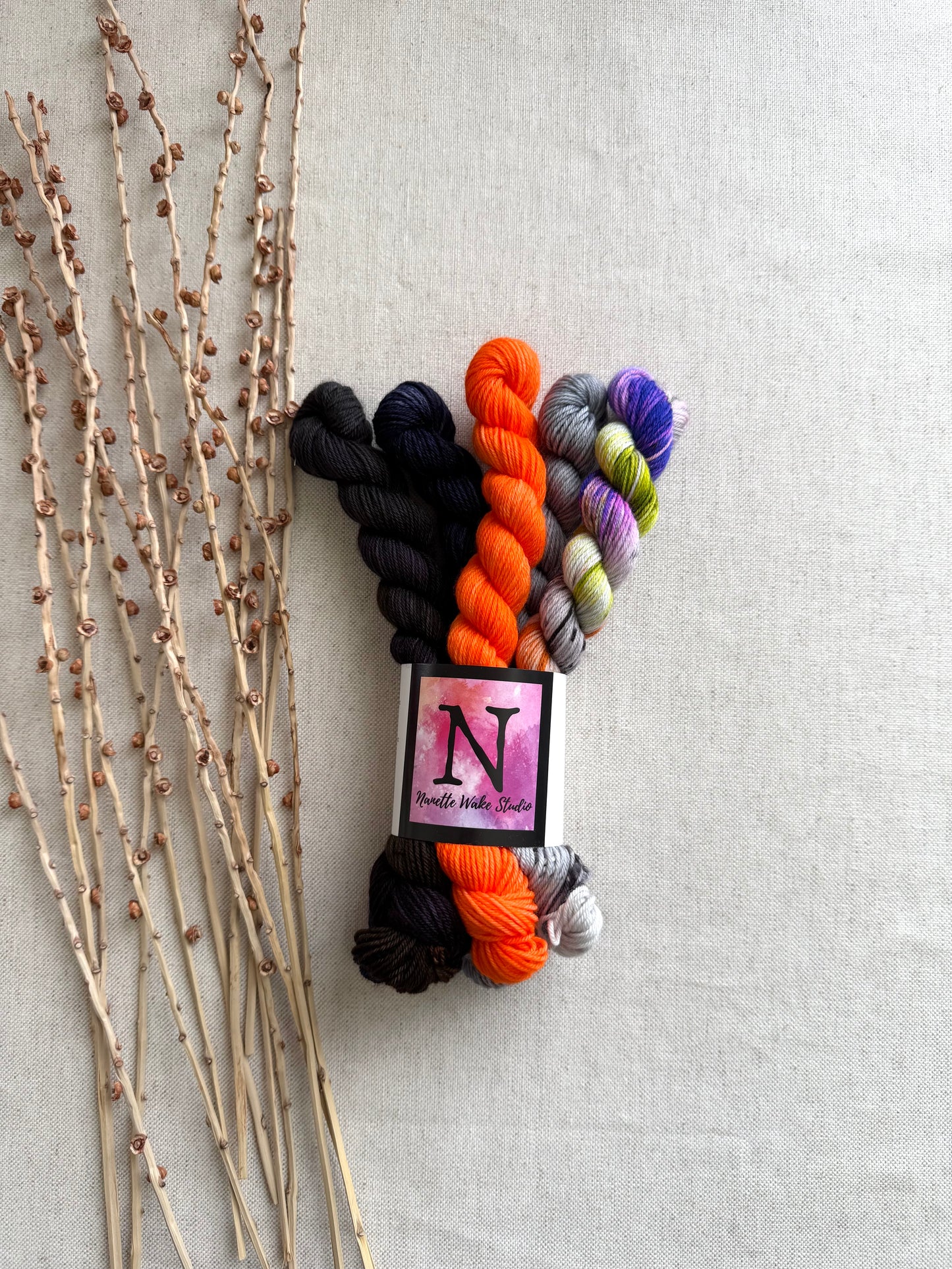 I Am The Pumpkin King - SW Merino Nylon Mini Skein Set