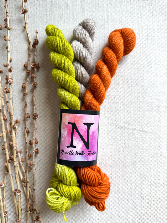 Pumpkinhead - Team Pumpkin Gnome Mini Skein Set