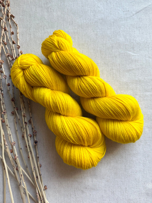 Sunny Yellow SW Merino Nylon 100g Skein