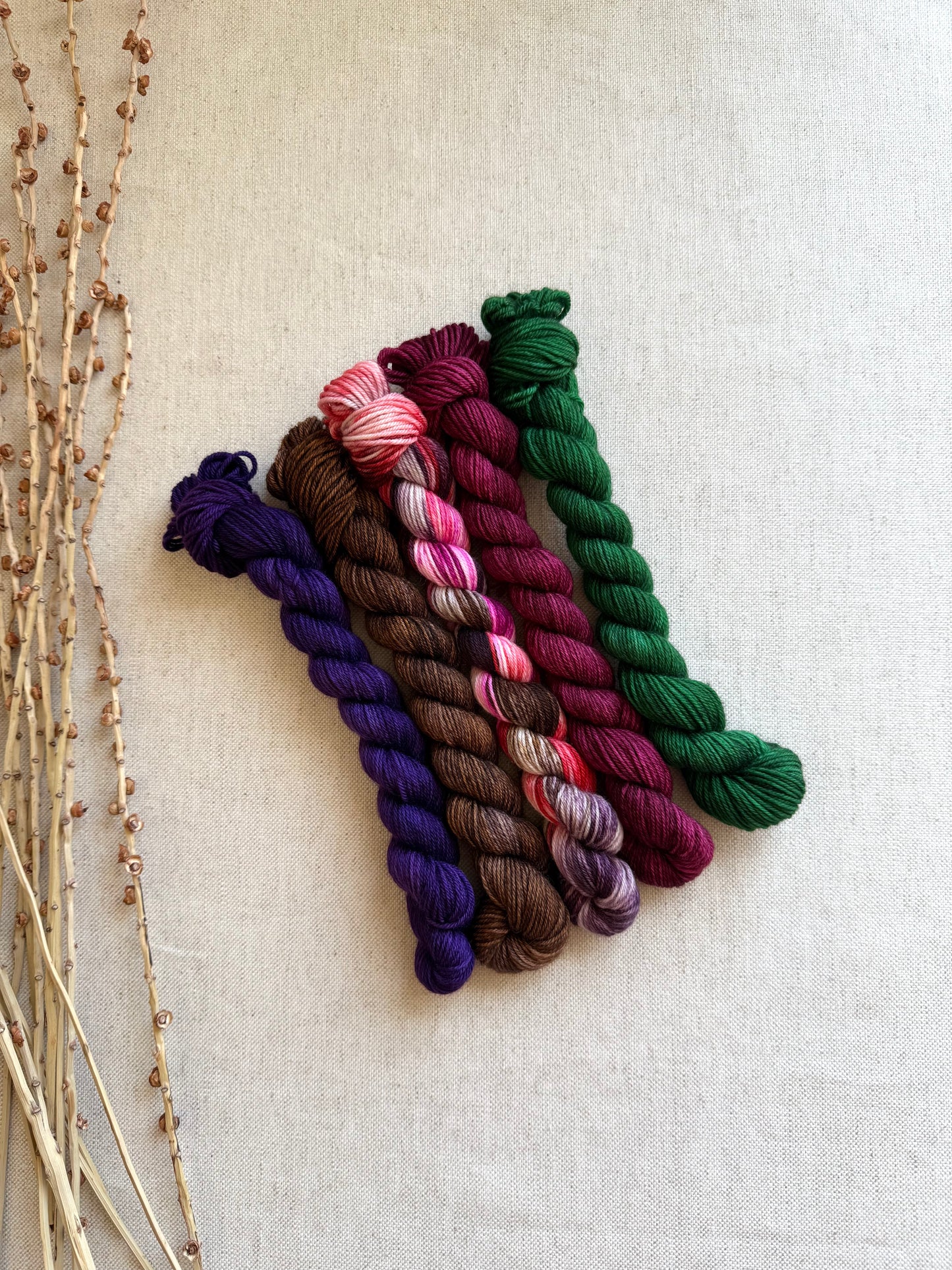 Rustling Leaves - SW Merino Nylon Mini Skein Set