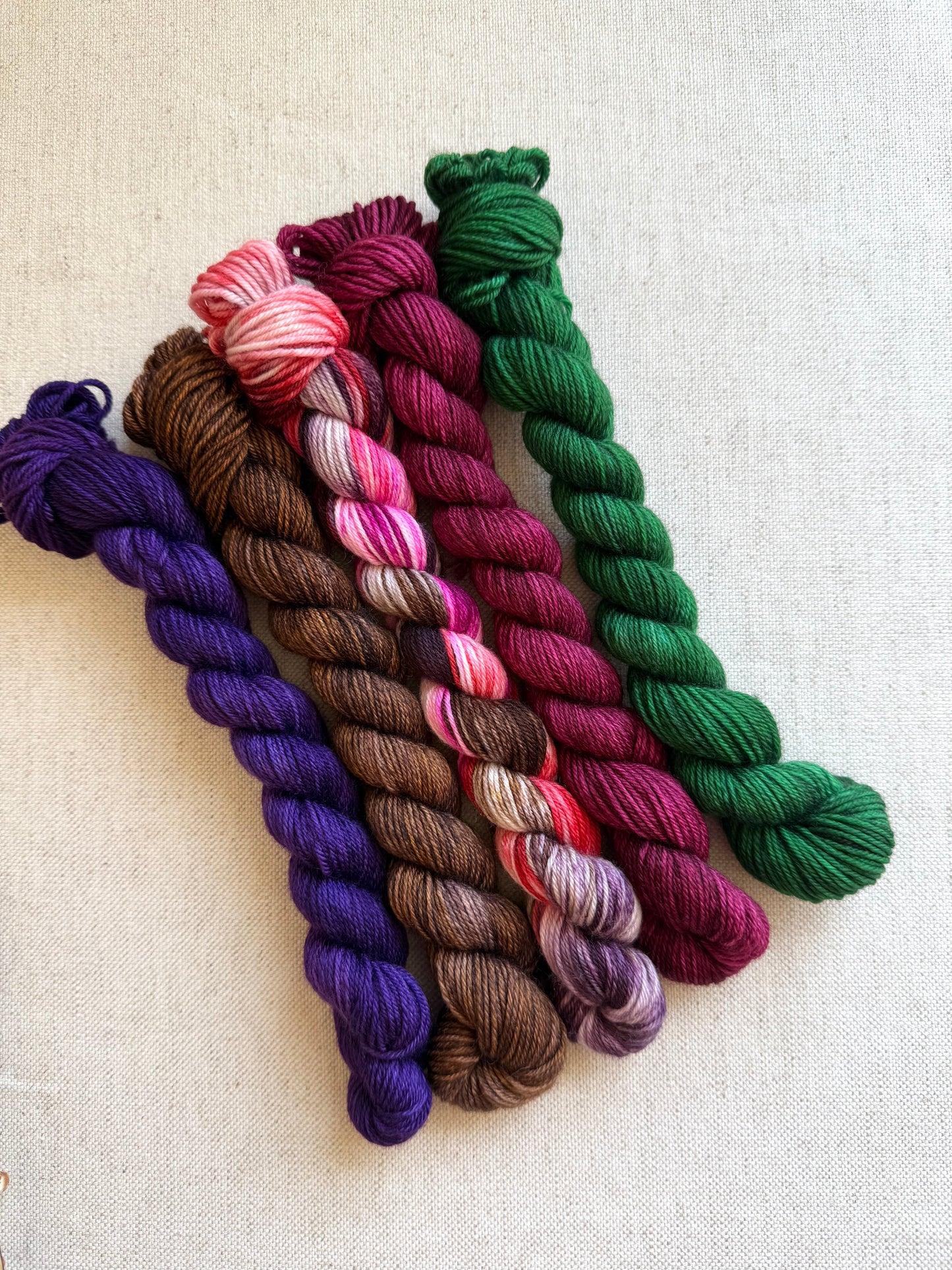 Rustling Leaves - SW Merino Nylon Mini Skein Set
