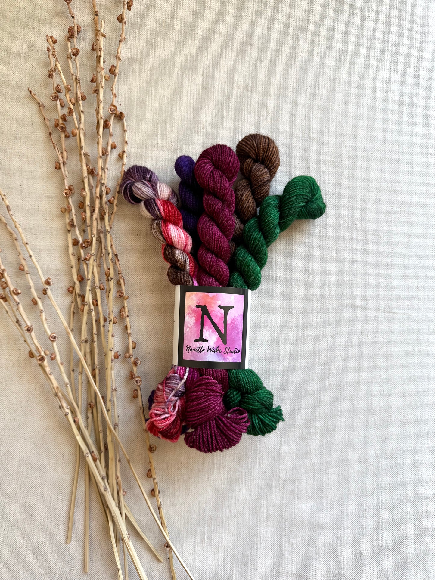 Rustling Leaves - SW Merino Nylon Mini Skein Set