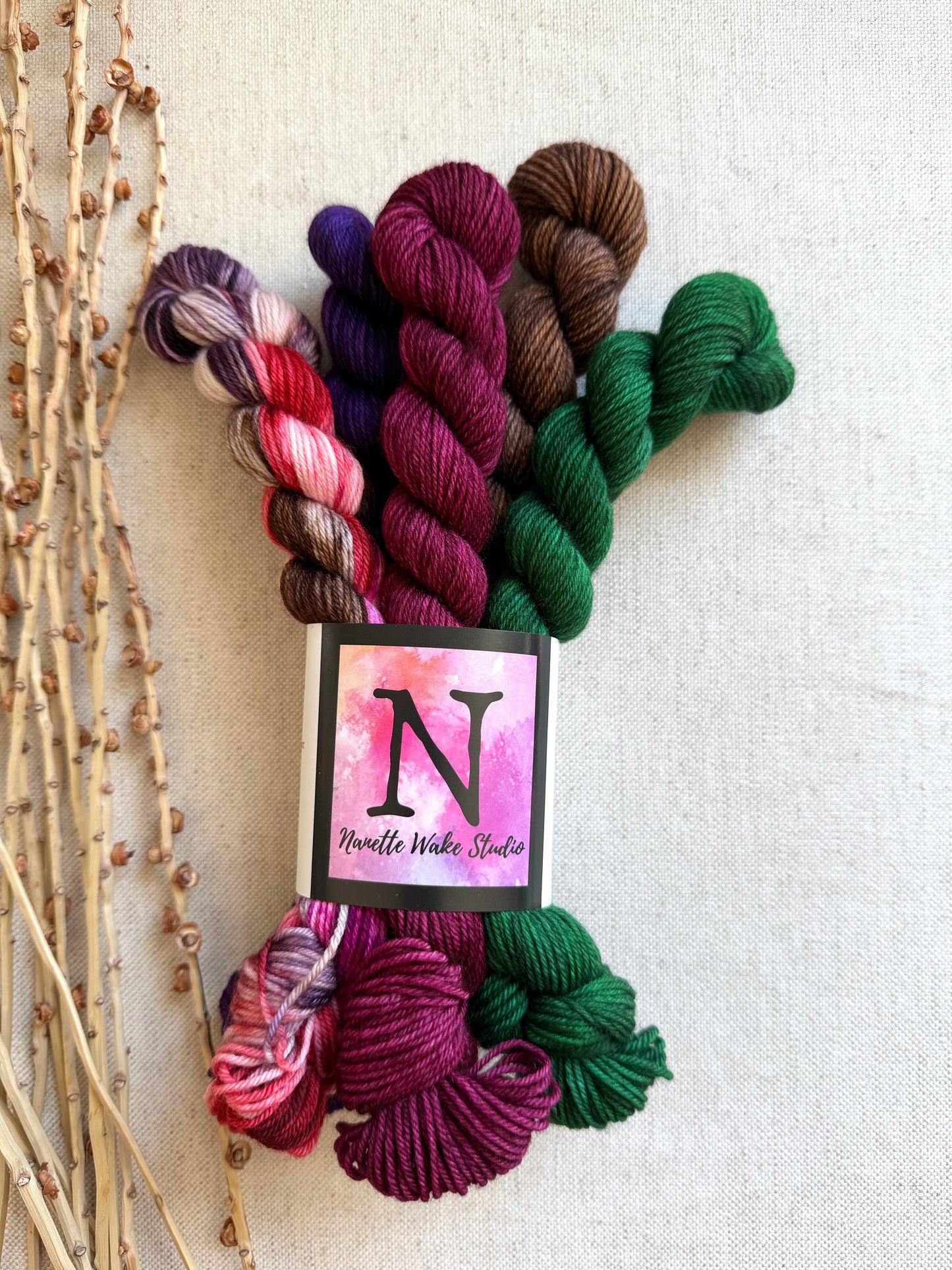 Rustling Leaves - SW Merino Nylon Mini Skein Set