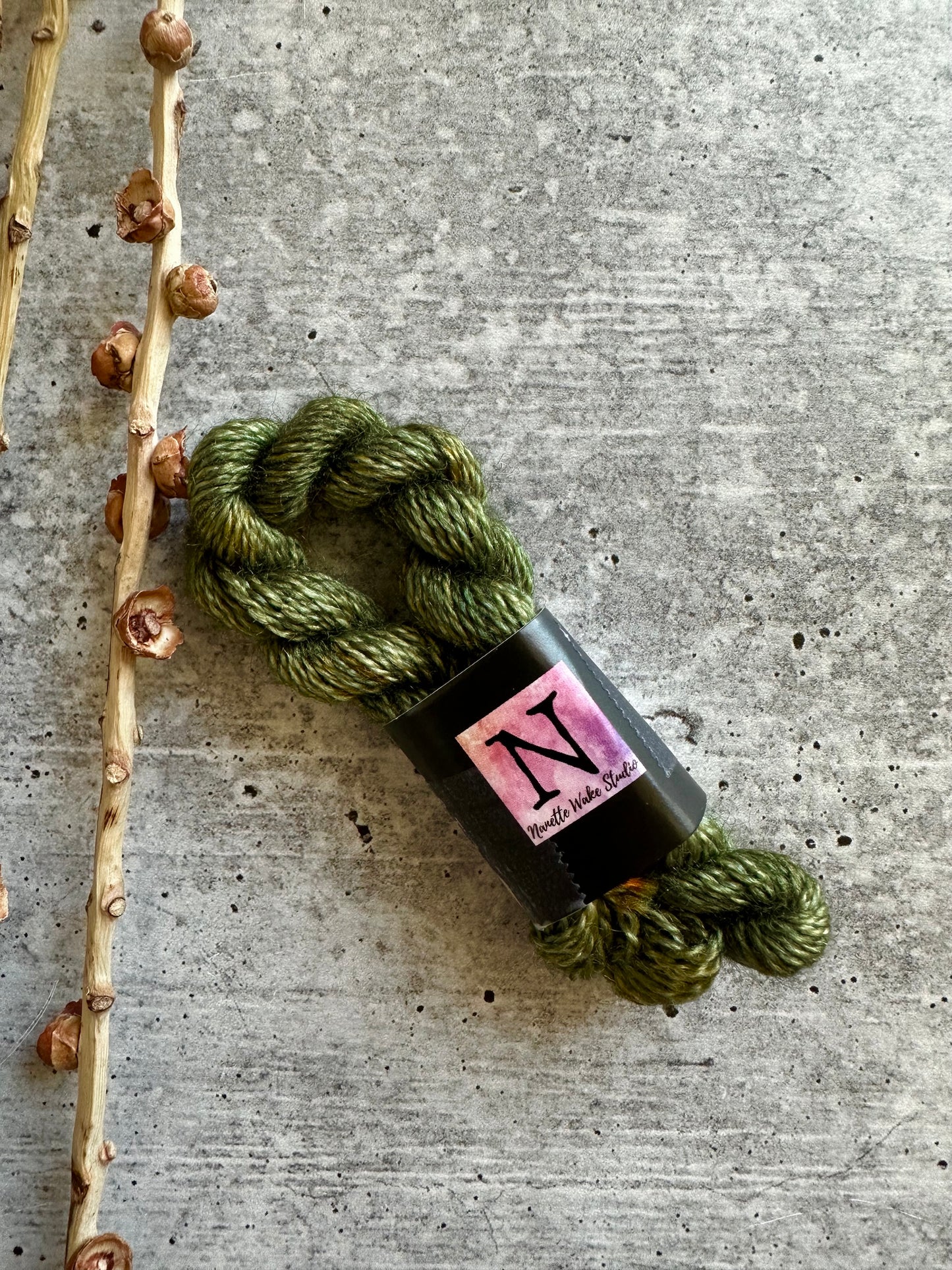 Olive Drab Embroidery Thread
