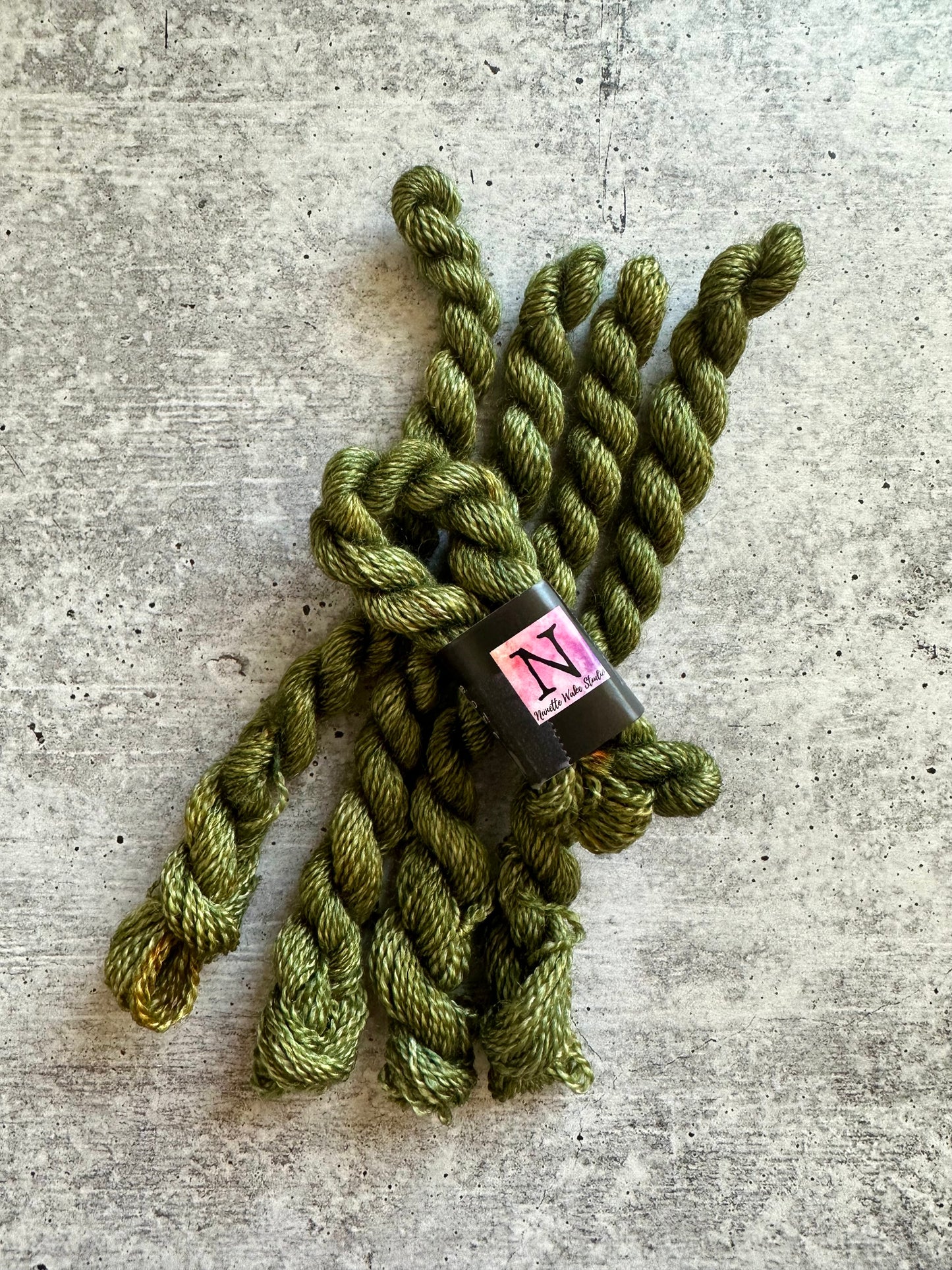 Olive Drab Embroidery Thread