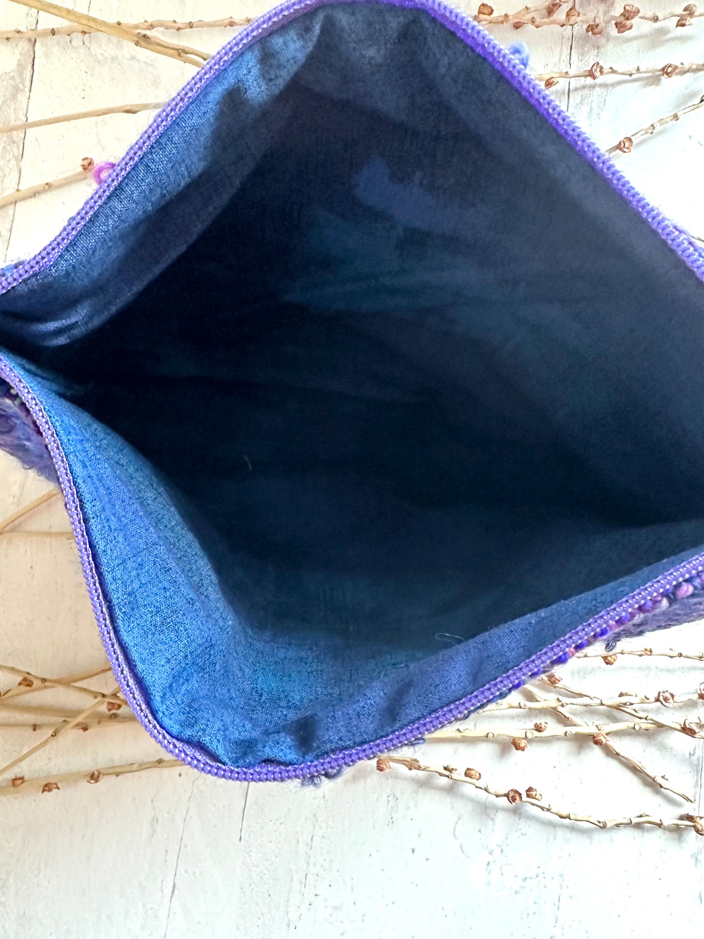 Purple Handwoven Project Bag