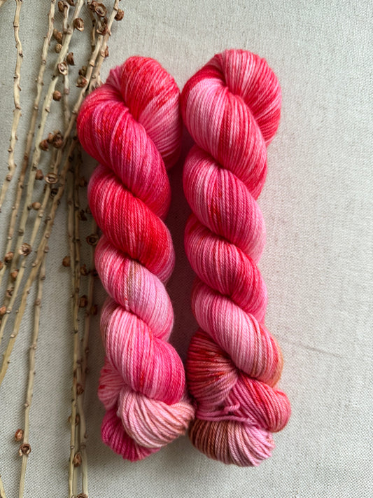 Strawberry Cheesecake SW Merino Nylon 50g Skein