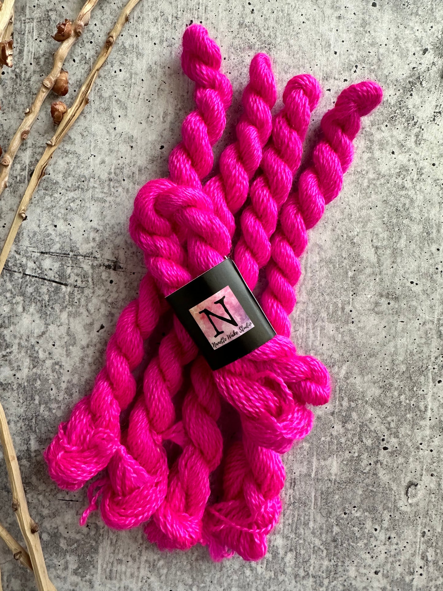Shocking Pink Embroidery Thread