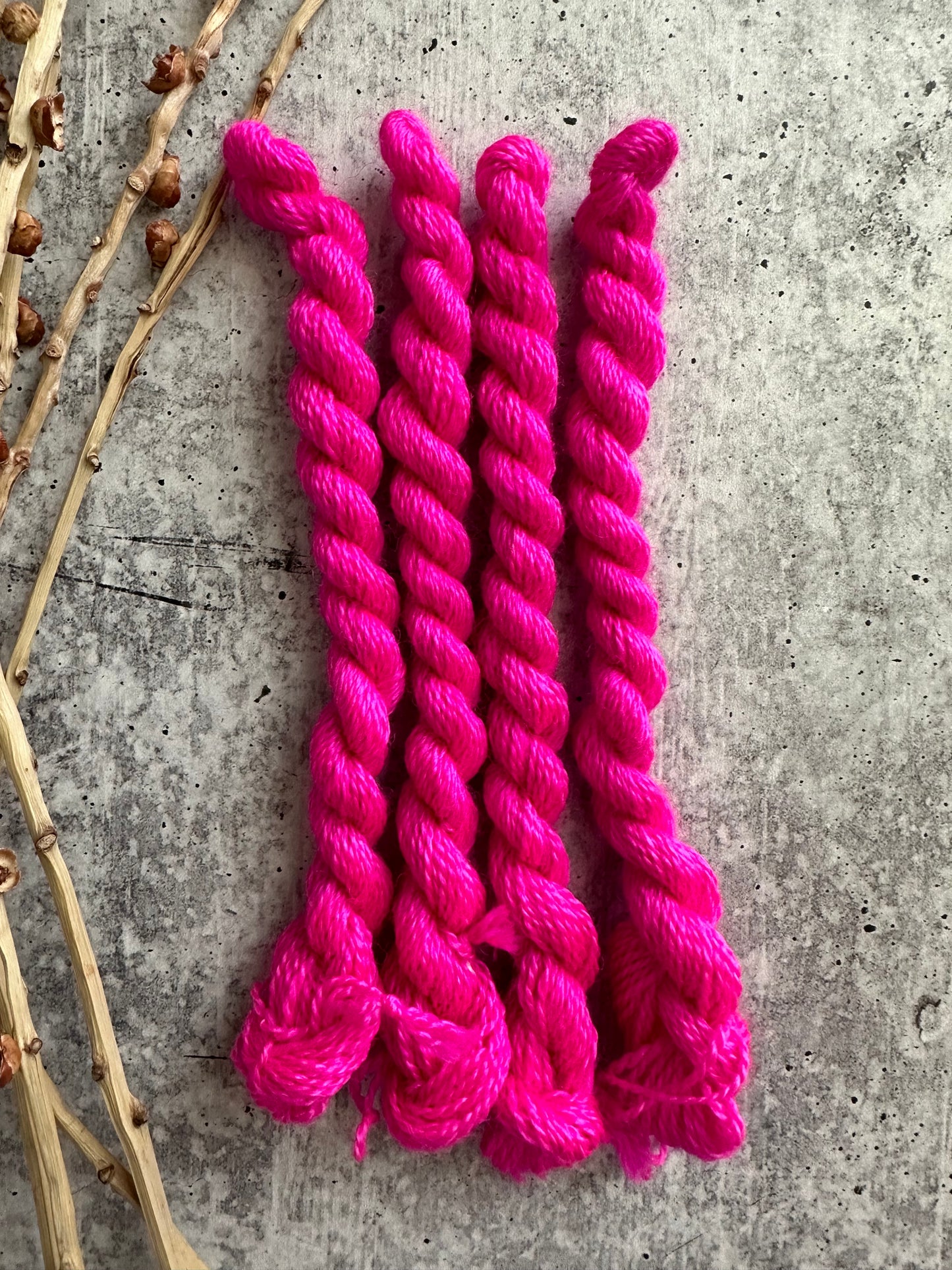 Shocking Pink Embroidery Thread