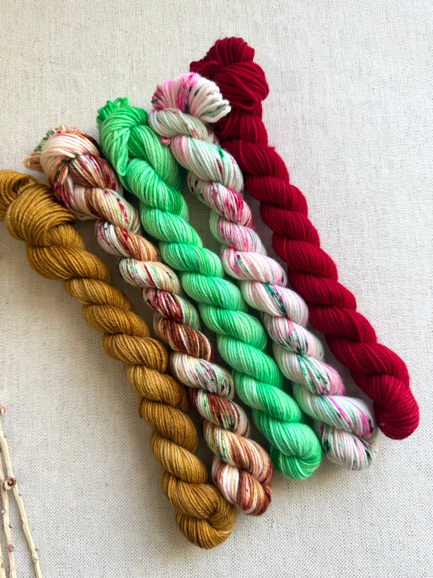 Peppermint Lane - SW Merino Nylon Mini Skein Set