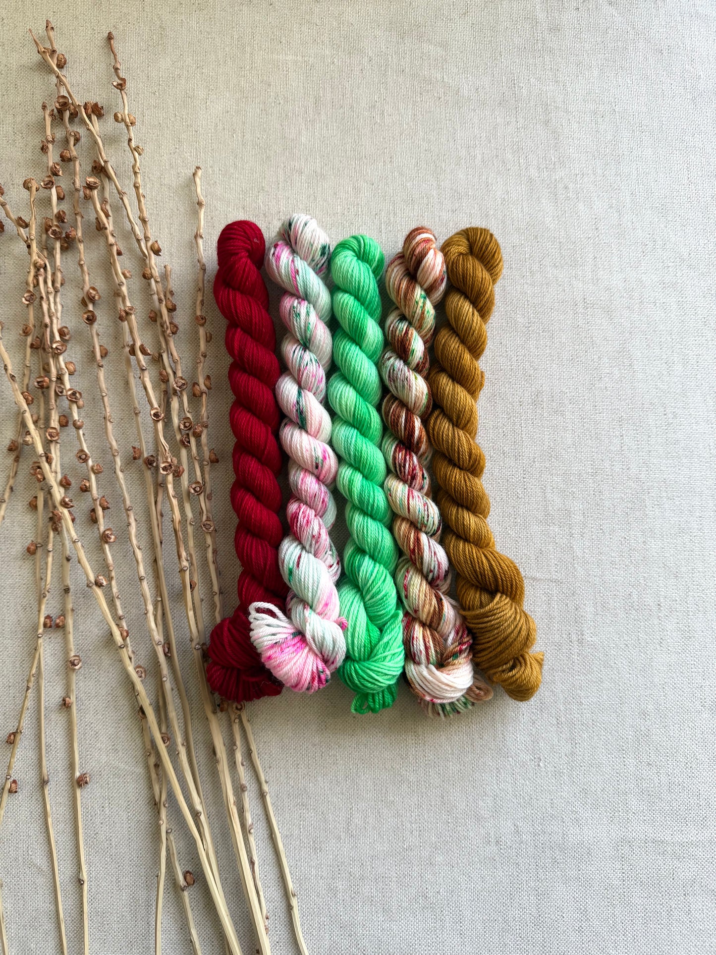 Peppermint Lane - SW Merino Nylon Mini Skein Set