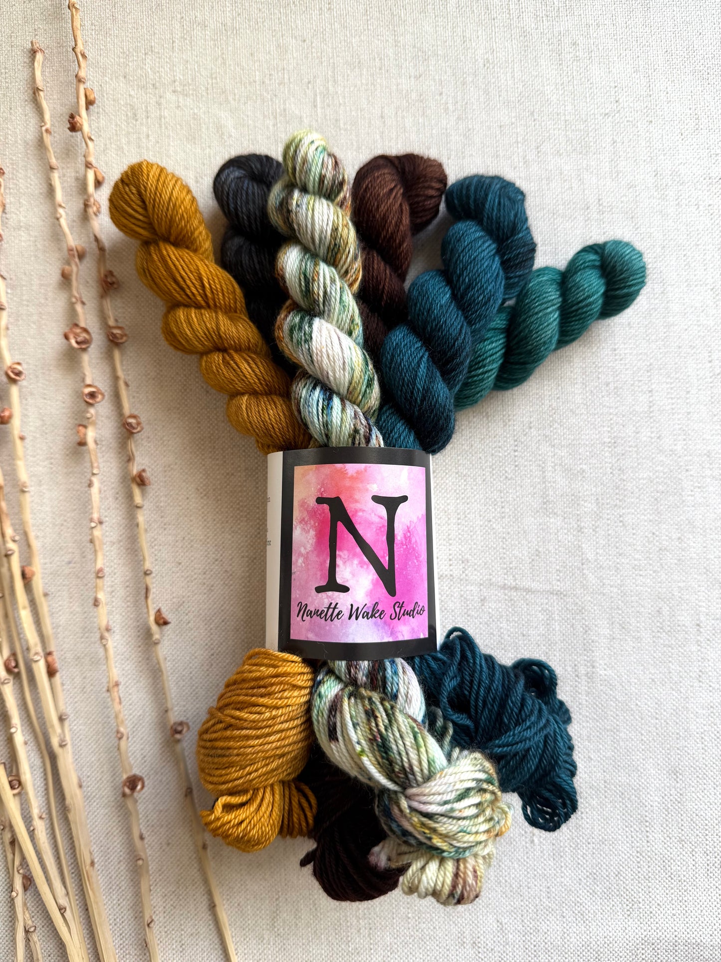 Under The Fir Tree - SW Merino Nylon Mini Skein Set