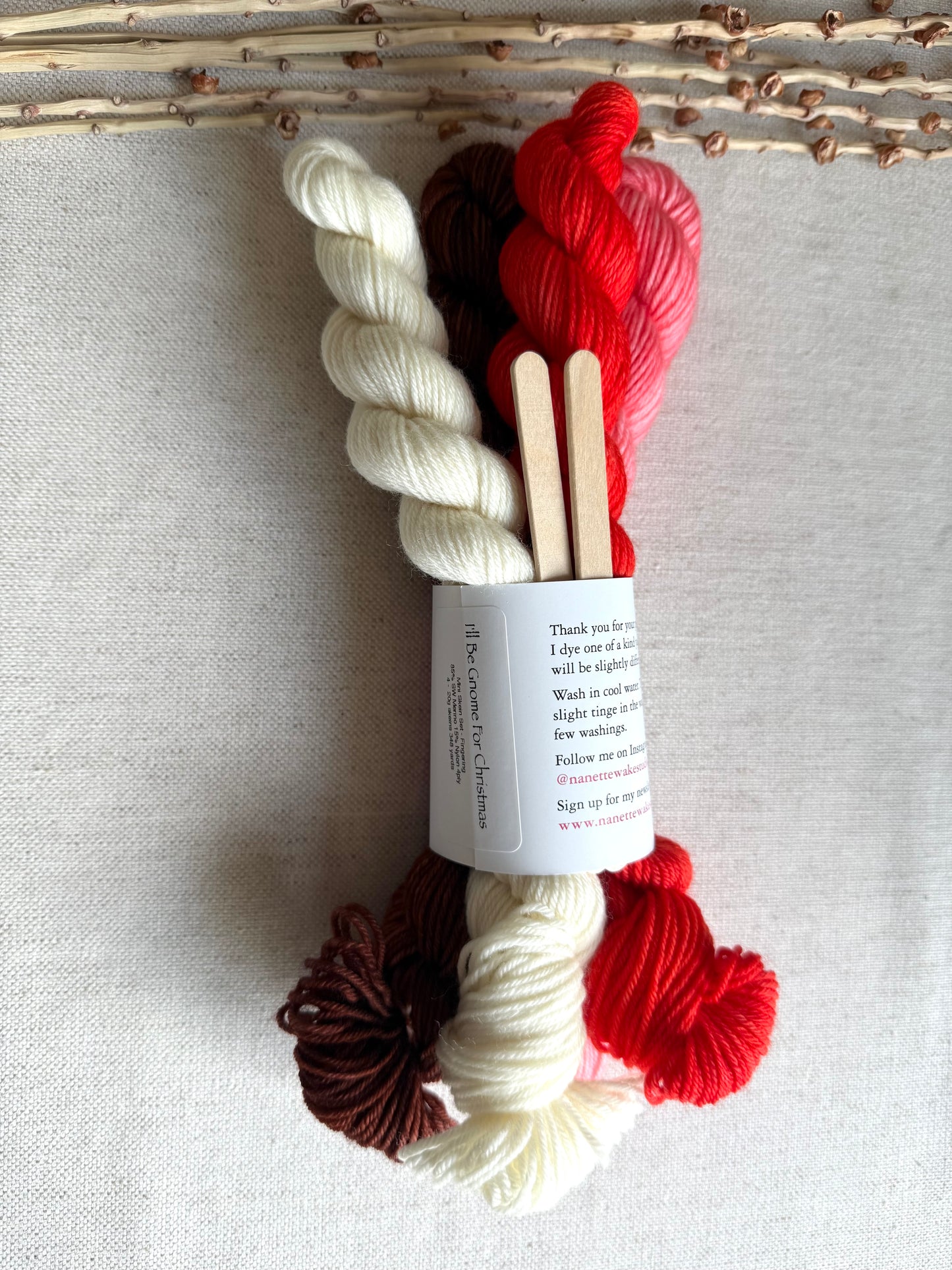 I'll Be Gnome For Christmas - Gnome Kit - Mini Skein Set