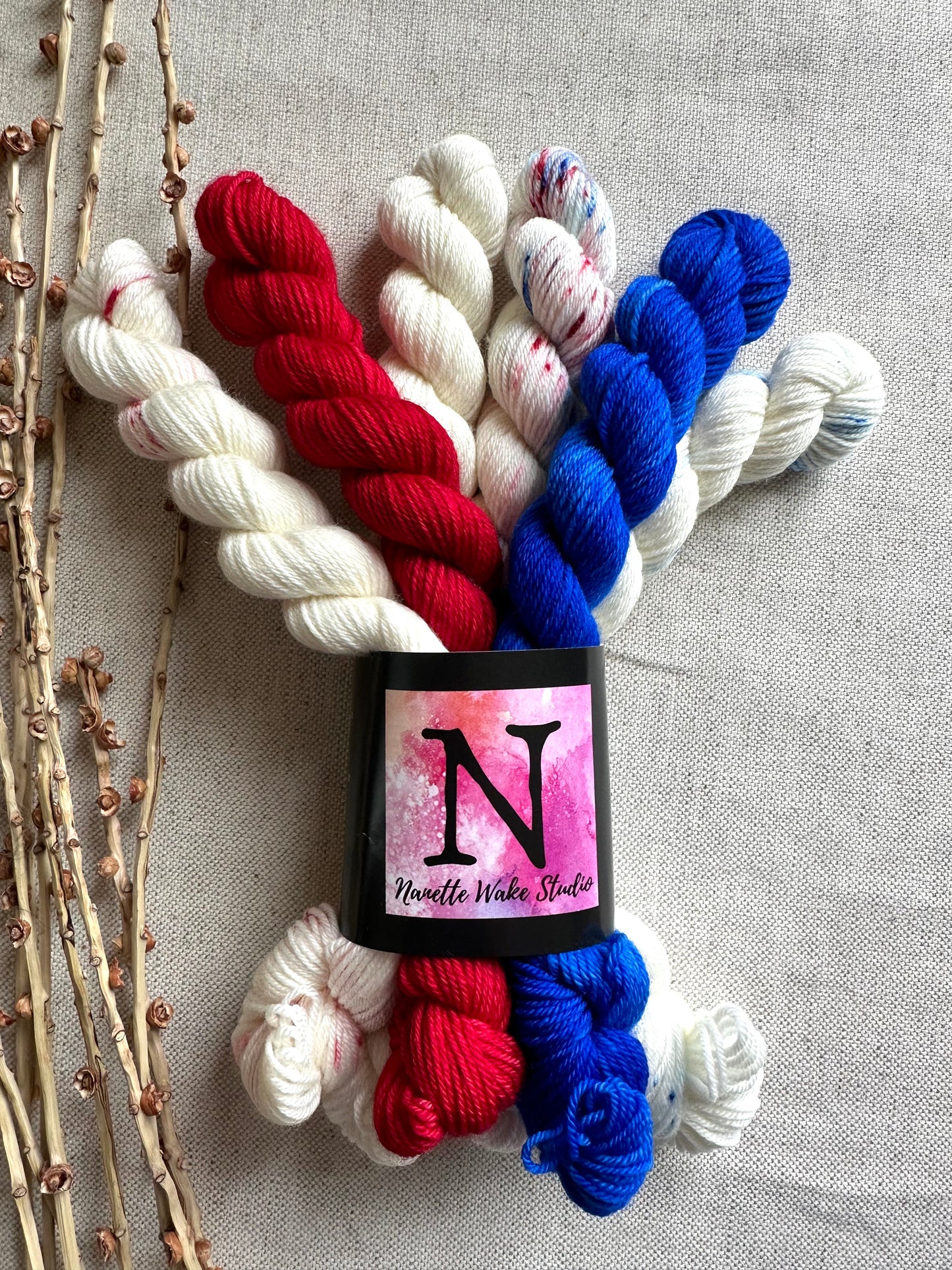 Patriotic - SW Merino Nylon Mini Skein Set