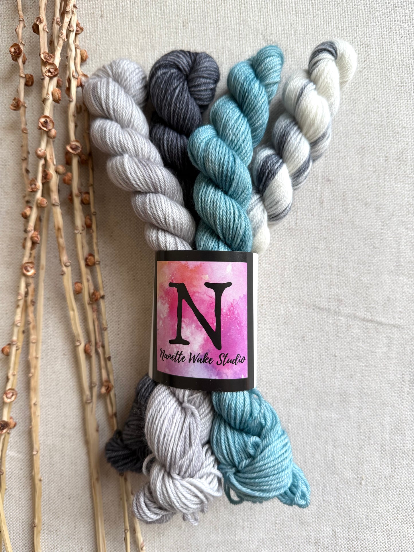 Ice Princess - Gnome Kit - Mini Skein Set