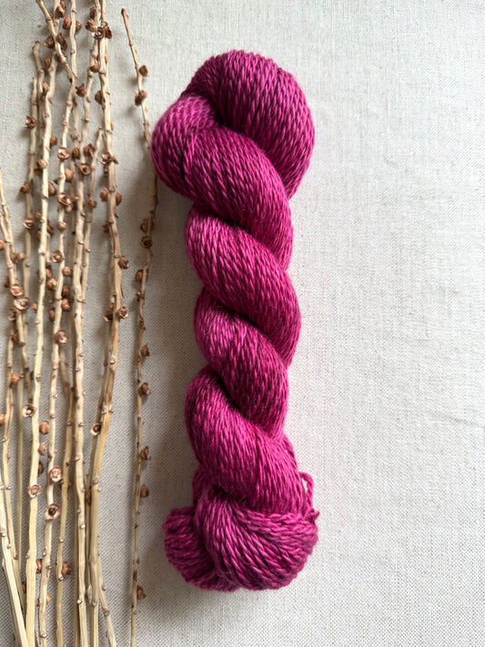 Burgundy Merino Baby Alpaca Aran