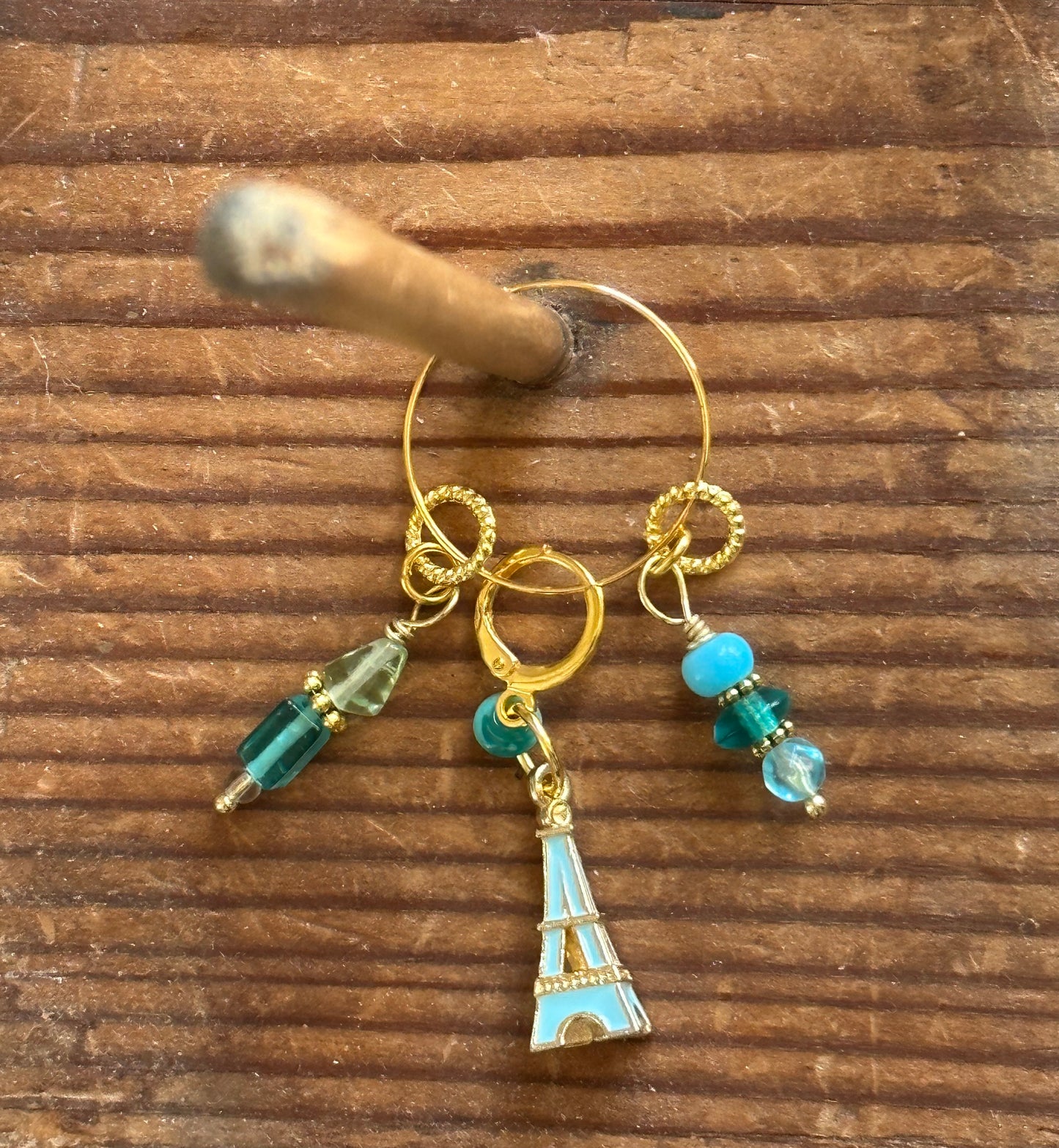 Eiffel Tower Theme Stitch Markers